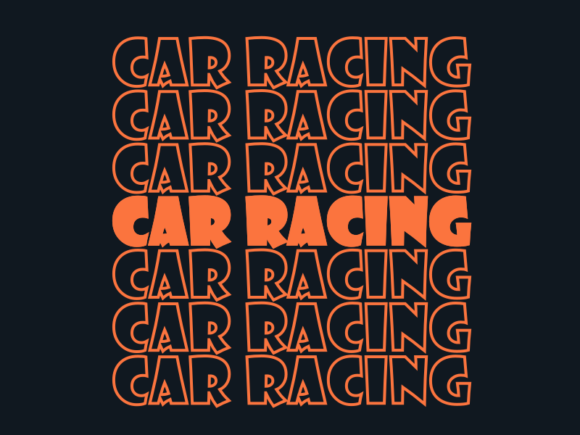 Car Racing Svg Cut File Graphics for Print Templates