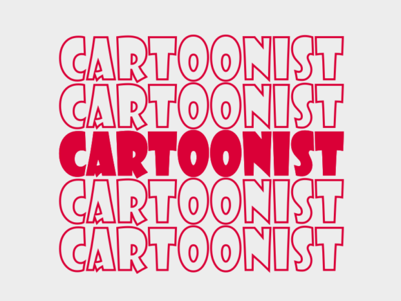 Cartoonist Svg Cut File Graphics for Print Templates