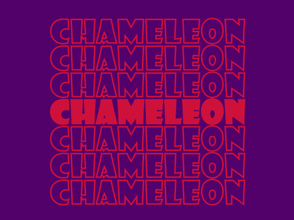 Chameleon Svg Cut File: A Graphic for Print Templates