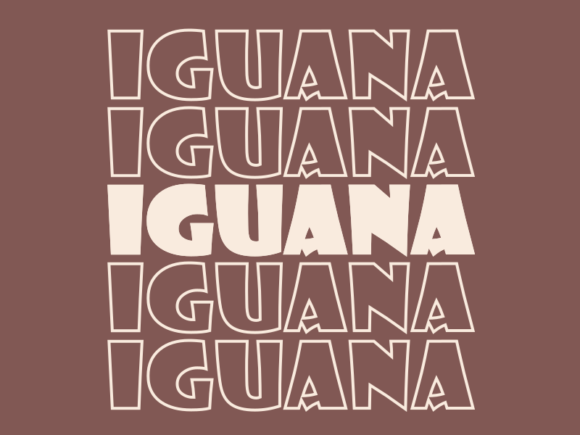 Graphic for Print Templates: Iguana Svg Cut File