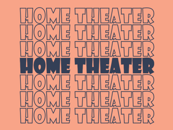 Home Theater Svg Cut File Graphics for Print Templates