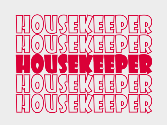 Housekeeper Svg Cut File Graphics for Print Templates