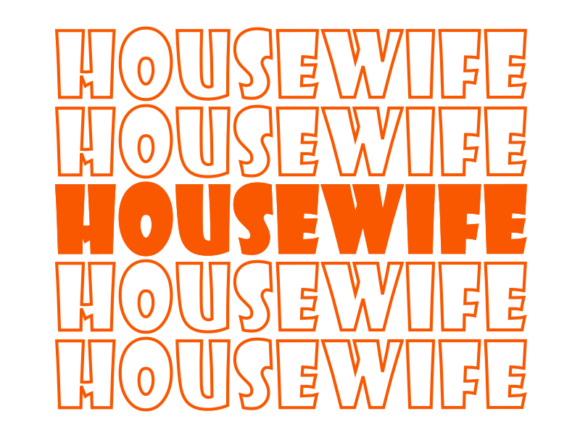 Housewife Svg Cut File Graphics for Print Templates