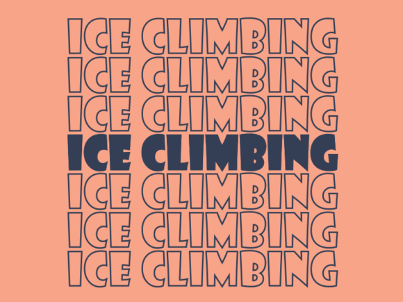 Ice Climbing Svg Cut File Graphics for Print Templates