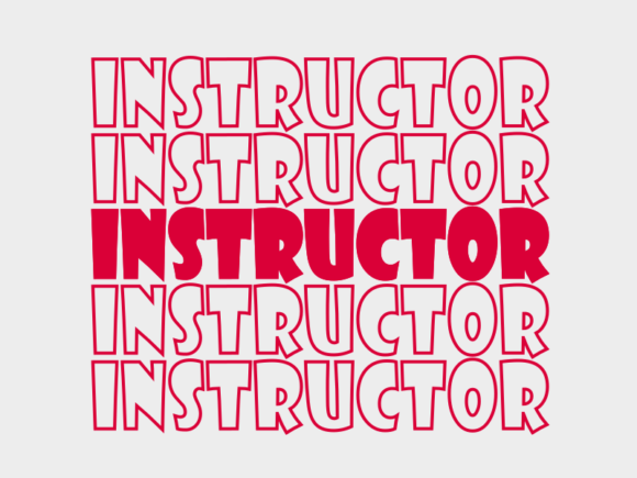 Instructor Svg Cut File Graphics for Print Templates