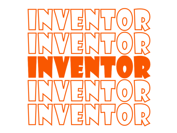 Inventor Svg Cut File Graphics for Print Templates