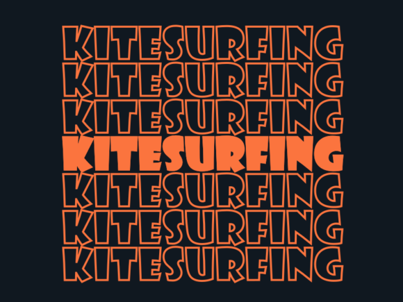 Kitesurfing Svg Cut File Graphics for Print Templates