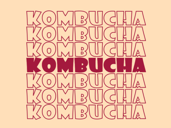 Kombucha Svg Cut File Graphics for Print Templates