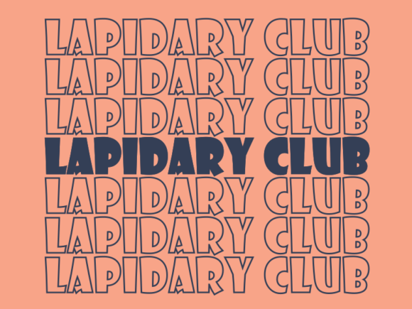 Lapidary Club Svg Cut File Graphics for Print Templates