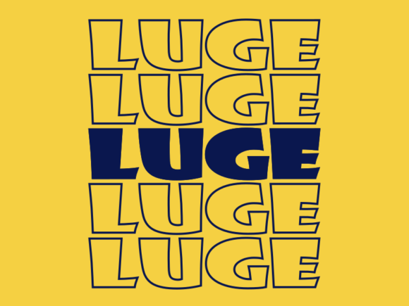 Luge Svg Cut File Graphics for Print Templates