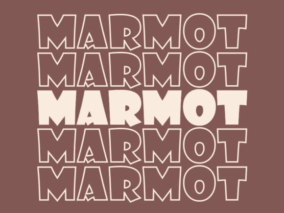 Marmot Svg Cut File for Modern Graphics and Print Templates