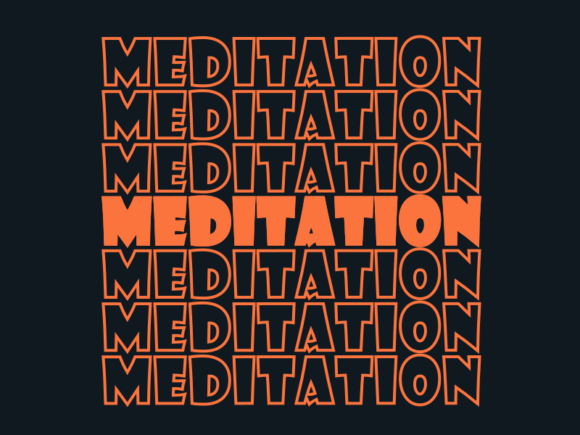 Meditation Svg Cut File for Branding and Packaging