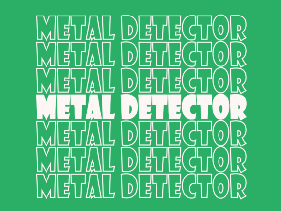 Metal Detector Graphics for Print Templates