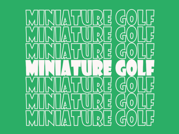Miniature Golf Svg Cut File Graphics for Print Templates