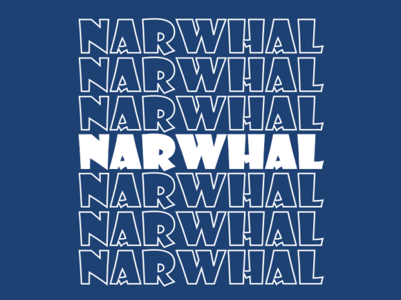 Narwhal Svg Cut File for Modern Graphics and Print Templates