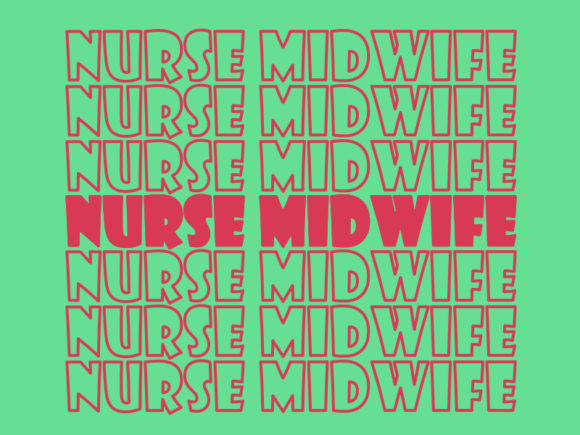 Nurse Midwife Svg Cut File Graphics for Print Templates