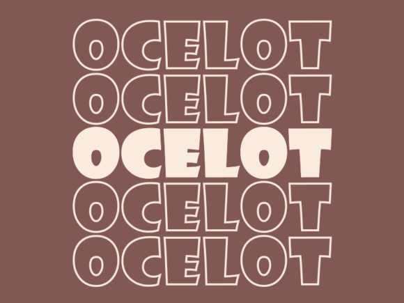 Ocelot Svg Cut File