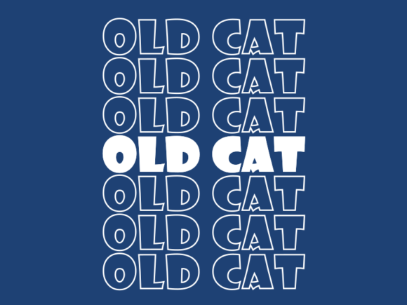 Old Cat Svg Cut File