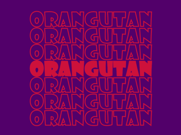 Orangutan Svg Cut File: A Graphic for Modern Print Templates