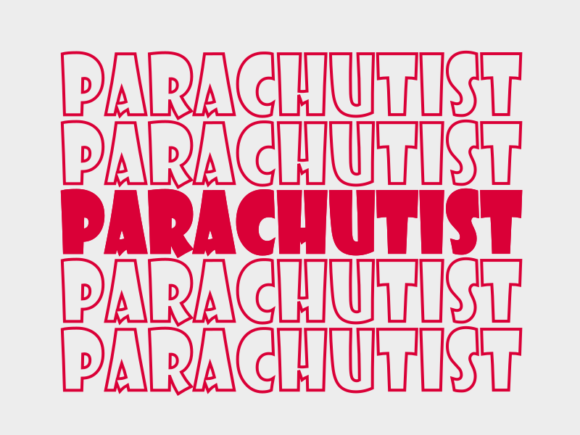 Parachutist Svg Cut File: A Graphic for Print Templates