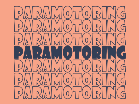 Paramotoring Svg Cut File Graphics for Print Templates