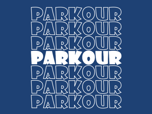 Parkour Svg Cut File for Modern Graphics