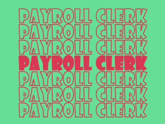 Payroll Clerk Graphics for Print Templates