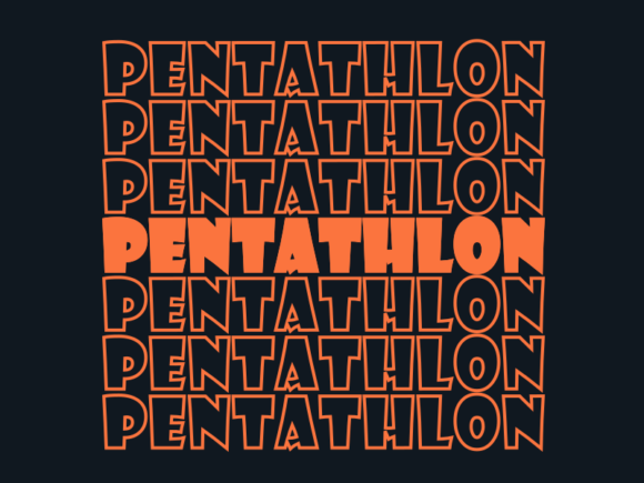 Pentathlon Svg Cut File Graphics
