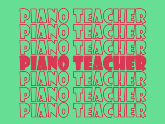 Piano Teacher Graphics for Print Templates