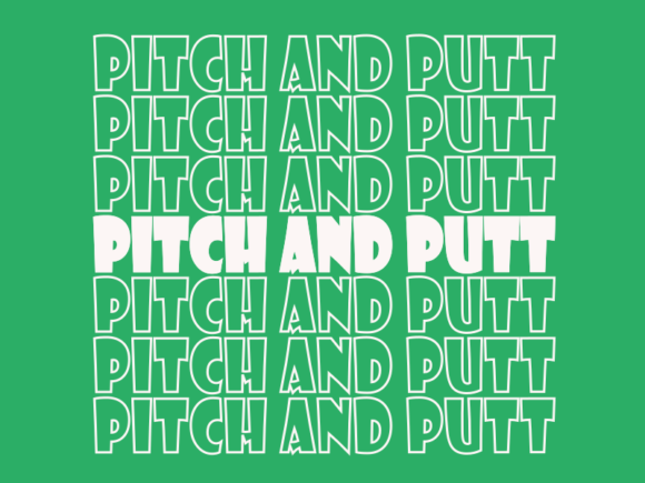 Pitch and Putt Graphics for Print Templates