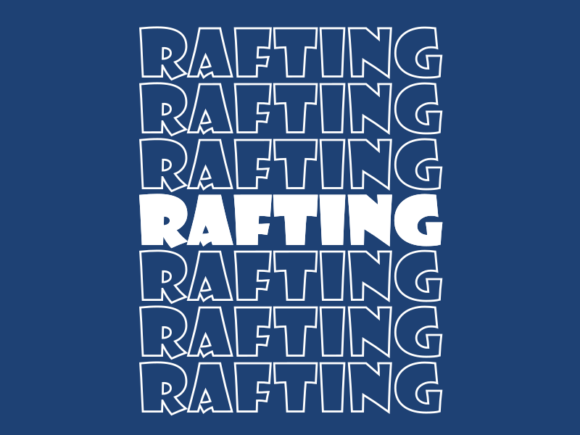 rafting svg cut file for modern graphics and print templates