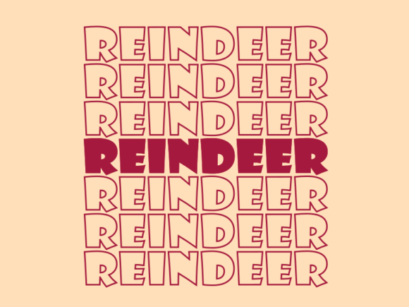 Reindeer Svg Cut File