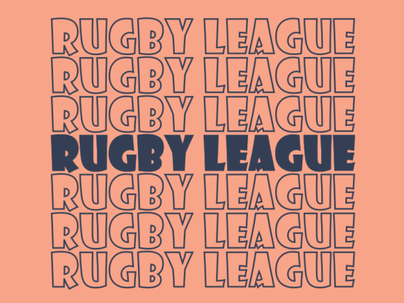 Rugby League Svg Cut File Graphics for Print Templates