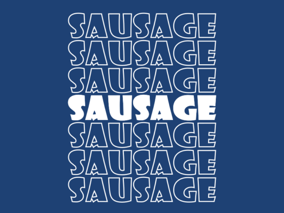 Sausage Svg Cut File for Print Templates and Graphics